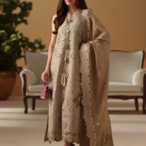 Bin Ilyas Summer Lawn Embroidered Unstitched 3PC Suit SK-1199 | Premium Designer Lawn Collection